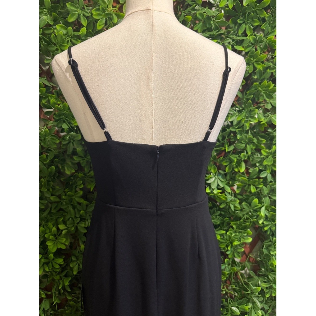 NWT- Romantic Existence Black Column Maxi Dress