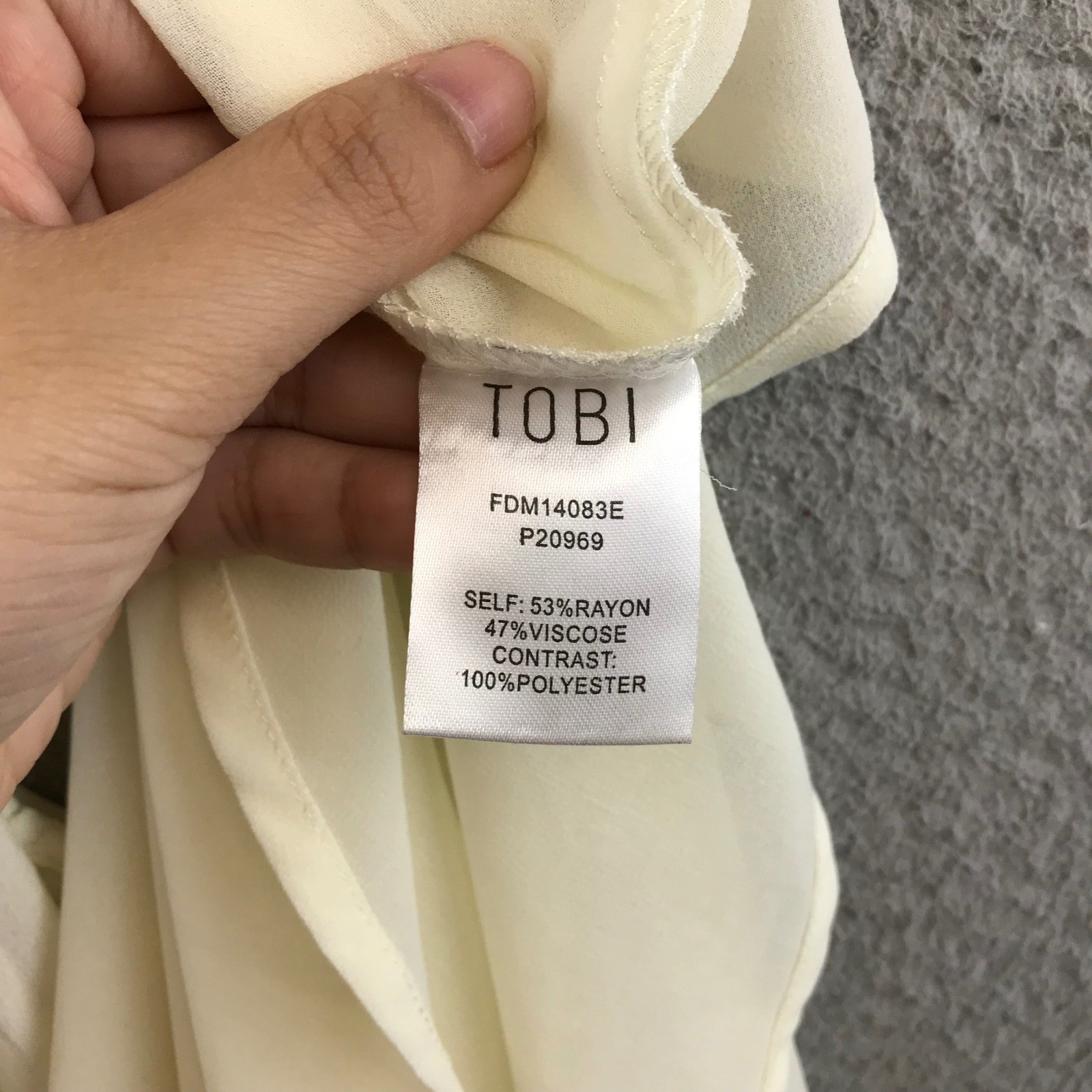 New TOBI XS Ivory Sleeveless High Low Dress Cutout Hem Casual Party Cocktail