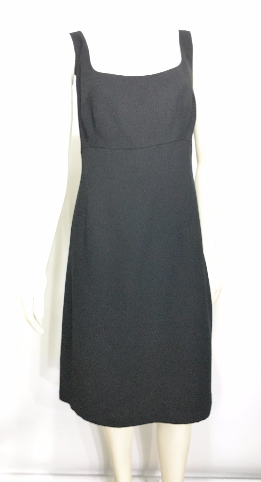 S.L. Fashions 18 Black Sleeveless Empire Waist Below-Knee-Length Dress LBD