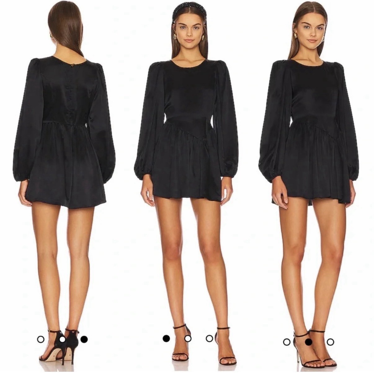 NWT $525 LoveShackFancy Garcia Mini Dress in Black Size 4 Revolve Net-A-Porter