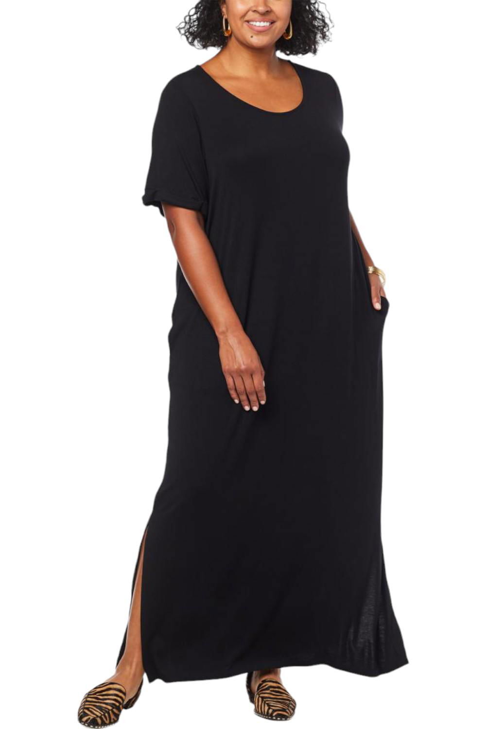 Colleen Lopez EveryWear Maxi Dress Black