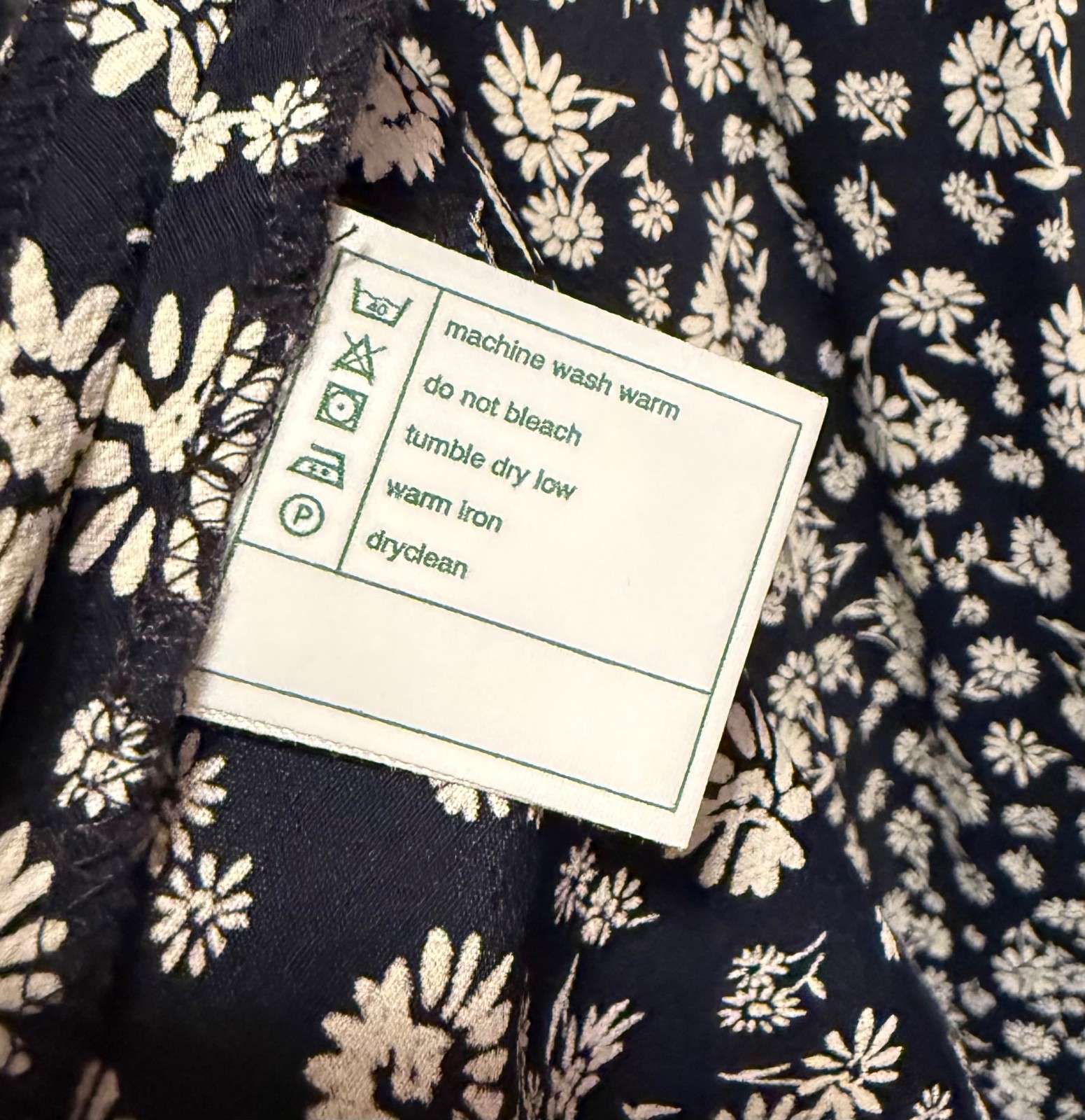 Laura Ashley Navy and white floral dress