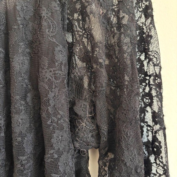 Cristina Black Lace Tunic Top