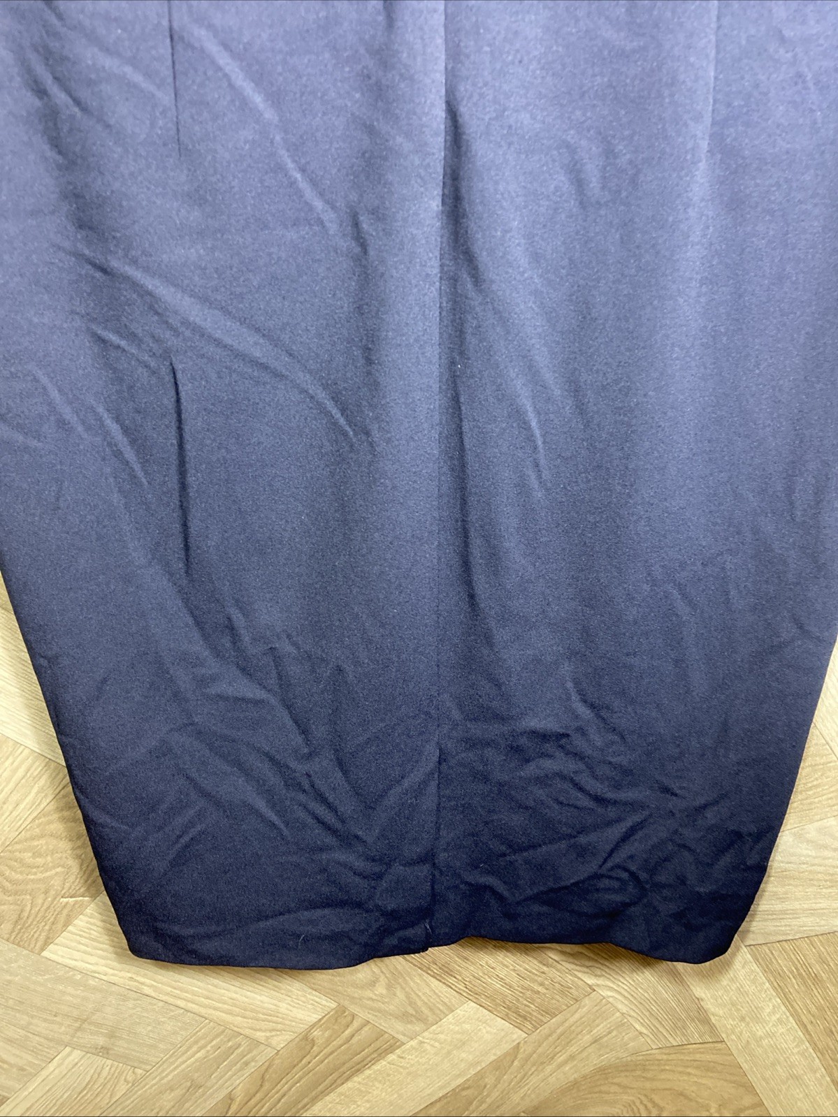 Calvin Klein Navy Blue Notched Neck Sheath Work Dress Women’s Size 14 Smart