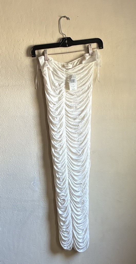 Chic Backless Dress Size M White Ronny Koko New with Tags