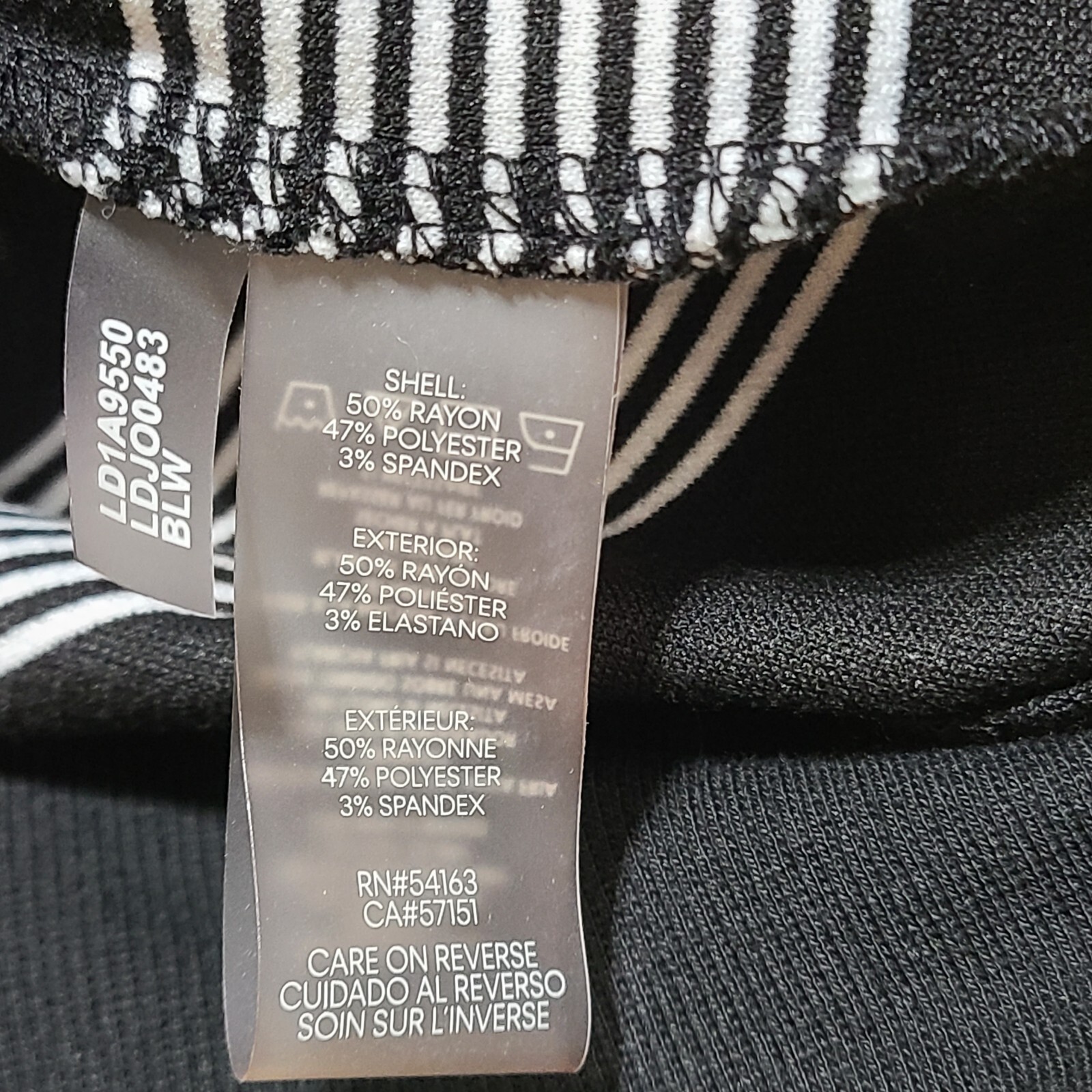 NWT Karl Lagerfeld Paris size xs Striped T-shirt Dress Pocket Zipper logo patch