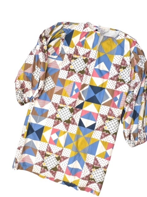Brooke Wright Willow Quilt Dress Cotton Poplin Size Medium Cottage NWT USA MADE