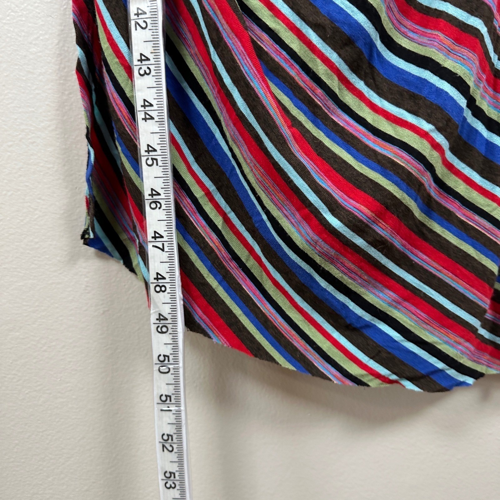 Bailey/44 Women’s Large Maxi Dress Multicolor Striped Ruched ANT-R346 USA