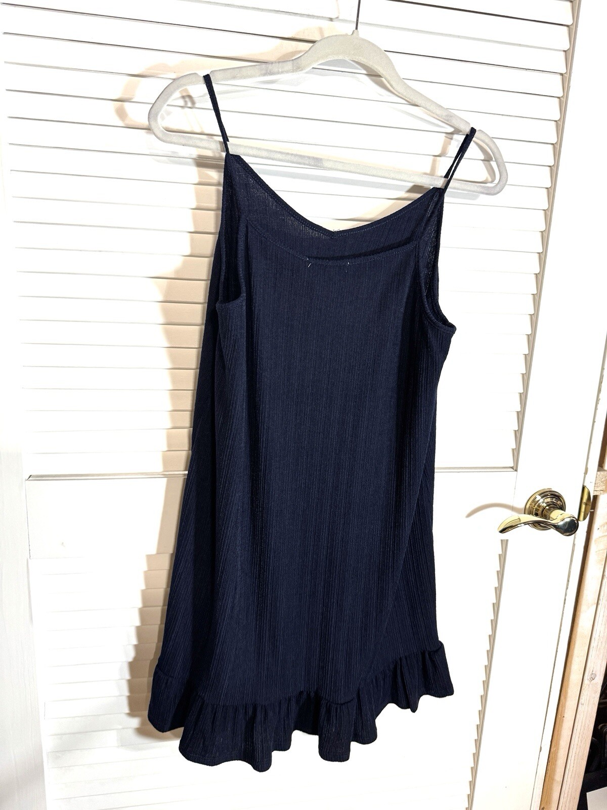Green Envelope Dress Los Angeles Size Large Blue Ribbed Beach Cover Women NWT