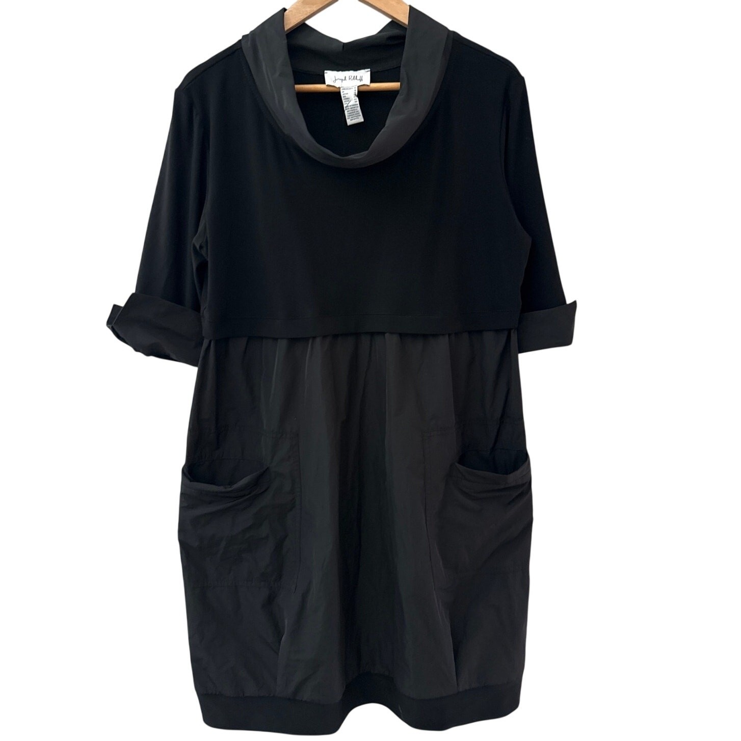 Joseph Ribkoff Plus Classic Cocoon Mini Dress Black Size 14