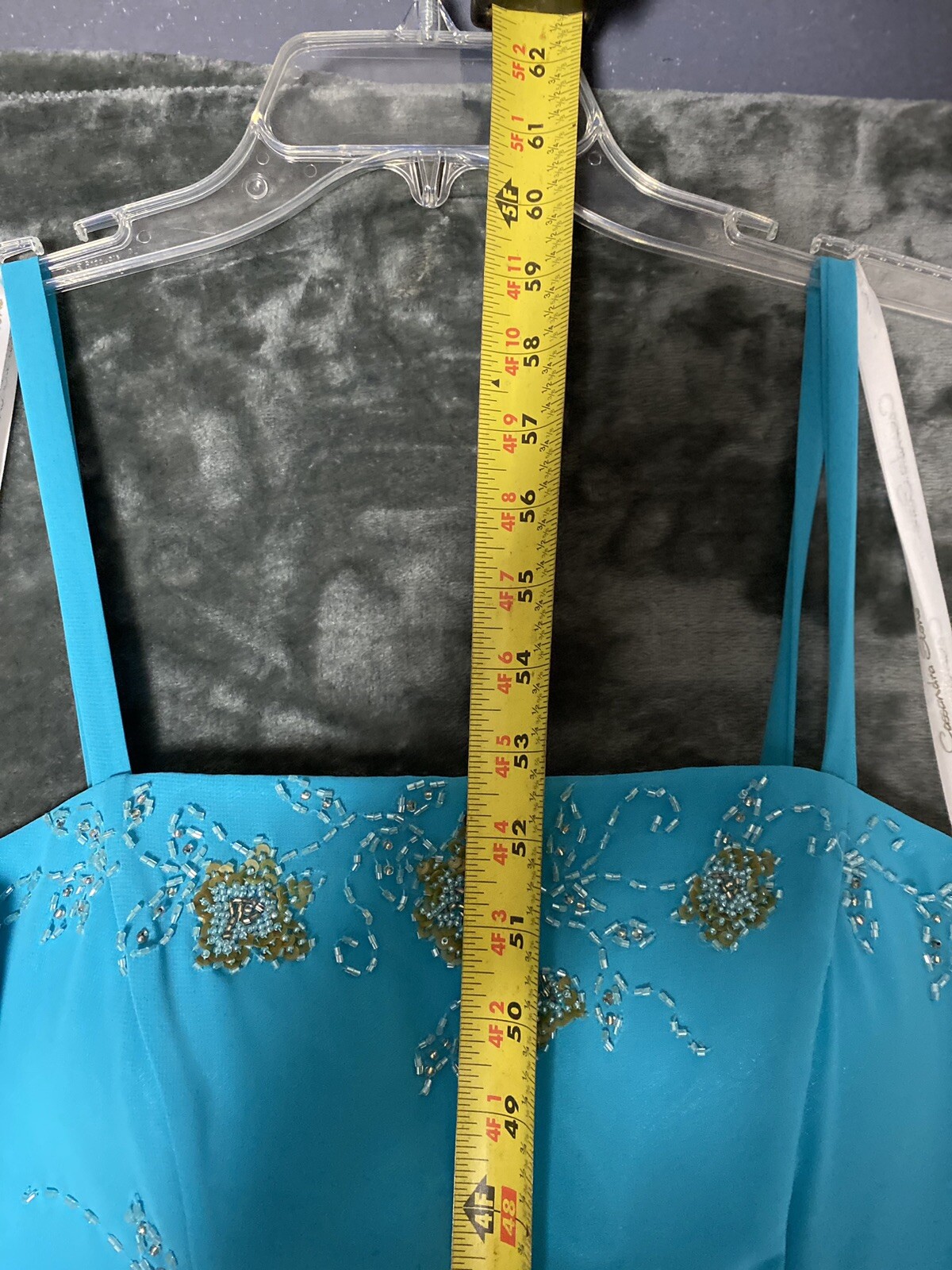 Cassandra Stone Spaghetti Strap Dress Size 6 With Light Jacket