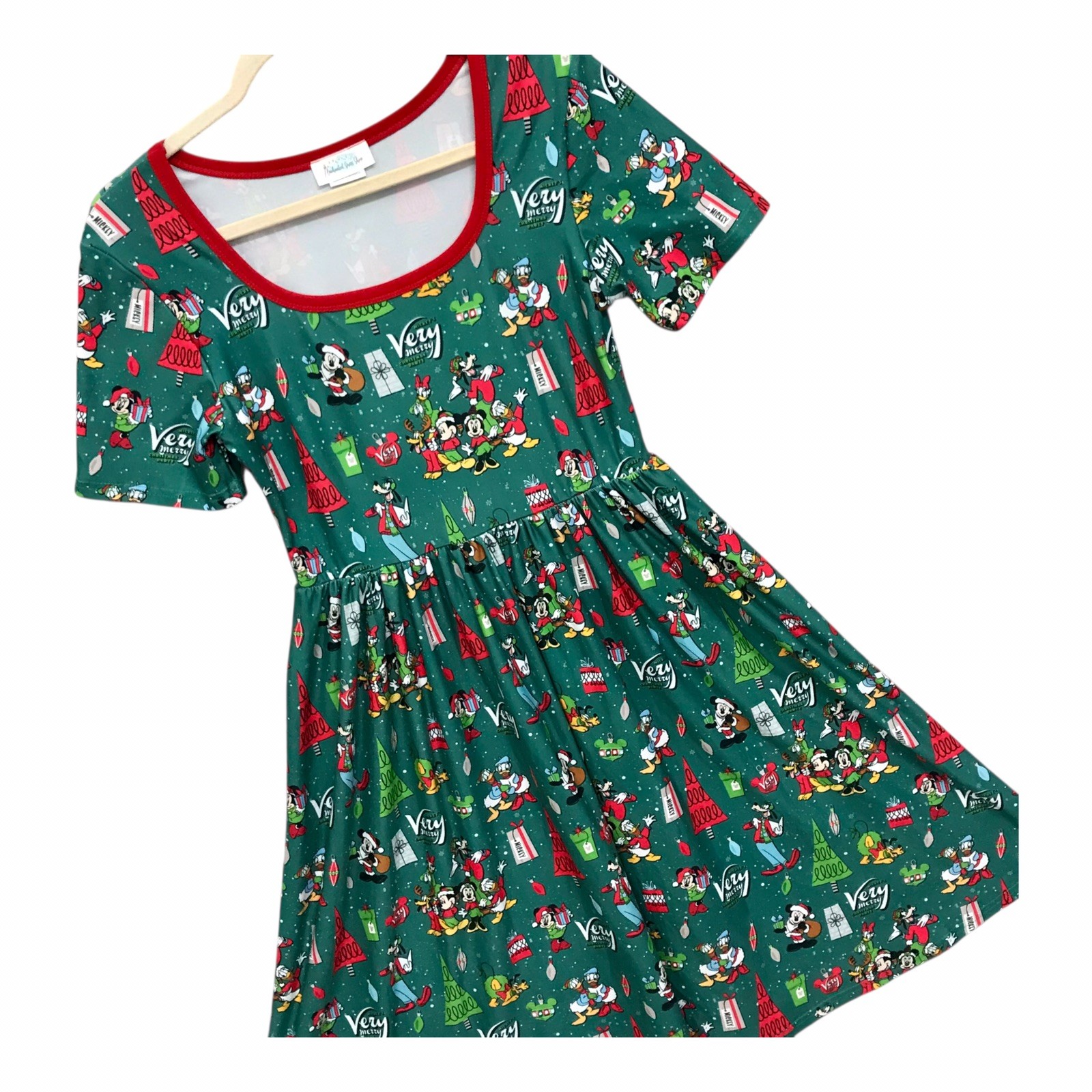 Disney Parks Enchanted Dress Shop Very Merry Christmas Party Characters Sz XS