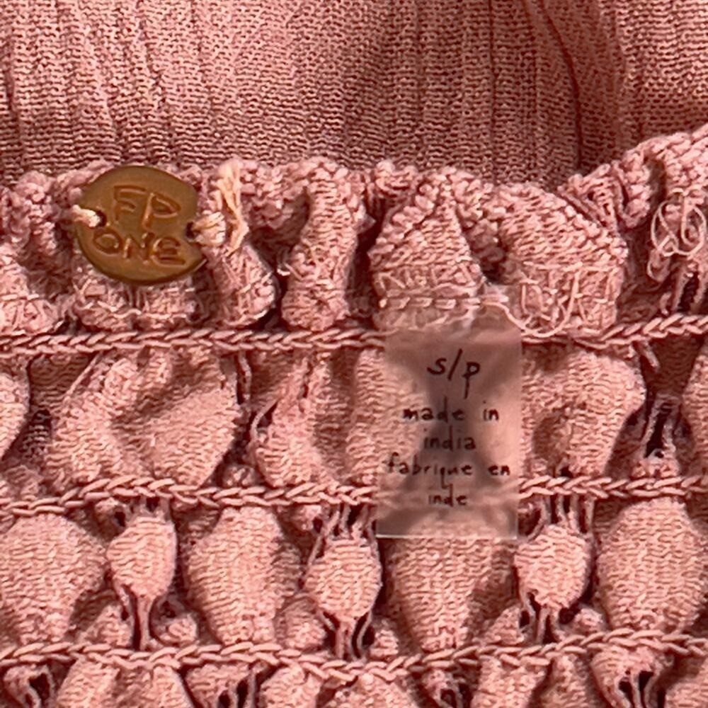 Free People Intimately Adella Lace Slip Mini Dress Mauve Pink Boho NWT XS