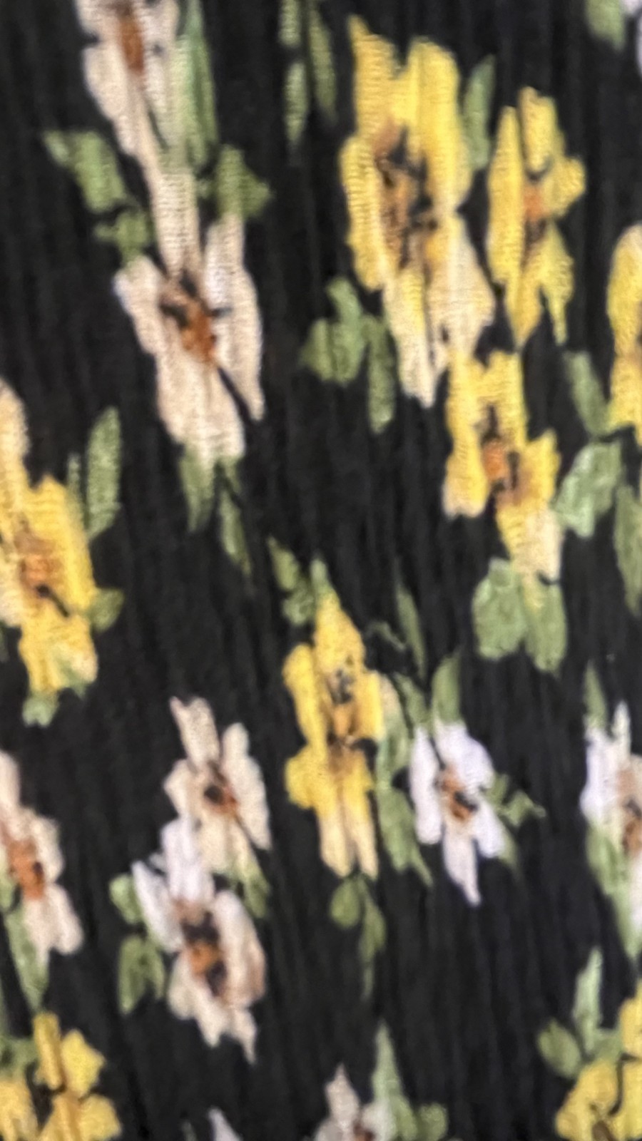 Isaac Mizrahi Live Black Floral Midi Dress Women’s XL Empire Waist Short Sleeve