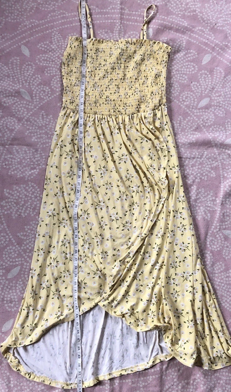 J for Justify XL Yellow Floral Summer Dress Daisies