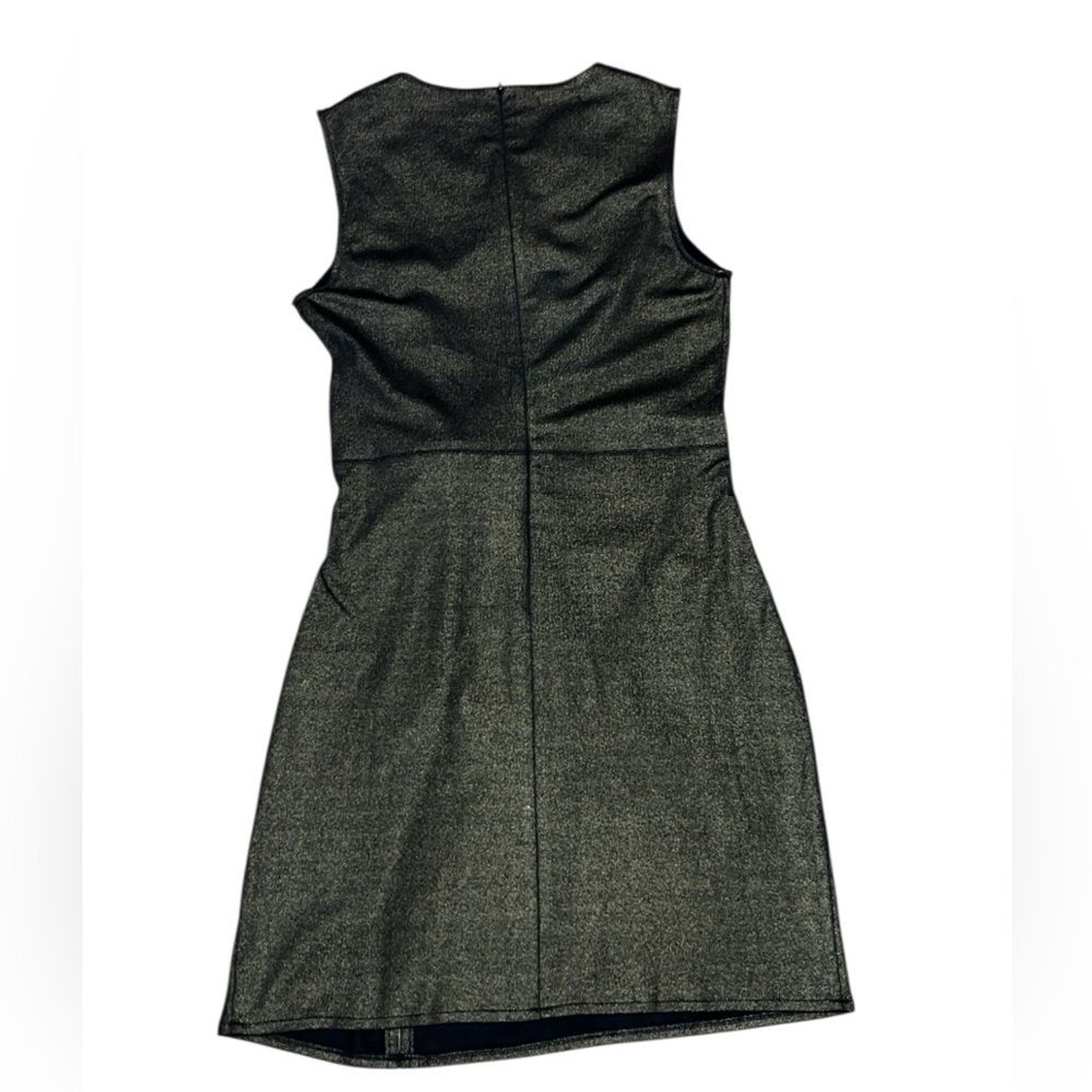NWT Molly Bracken front tie twist mini dress small gold shimmer new years eve