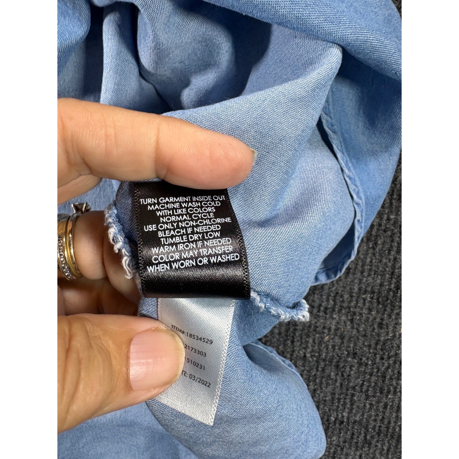 Torrid Womens Blue Lyocell Chambray Roll Tab Sleeve Shirt Dress Plus Size 2
