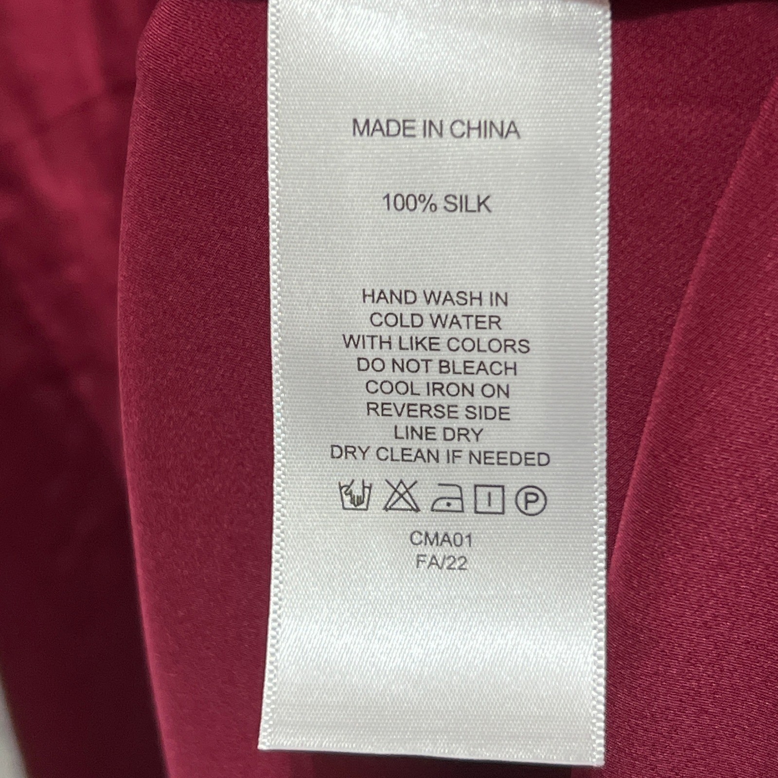 Quince 100% Washable Silk Bias Midi Slip Dress Mulberry Wine Midi V-Neck Small