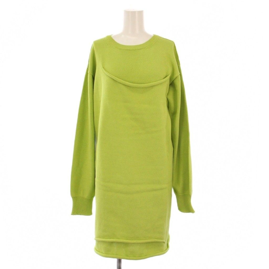 Issey Miyake 25SS WEAR AND WORN Knit Dress Knee Length Long Sleeve Crew Neck 2 Y