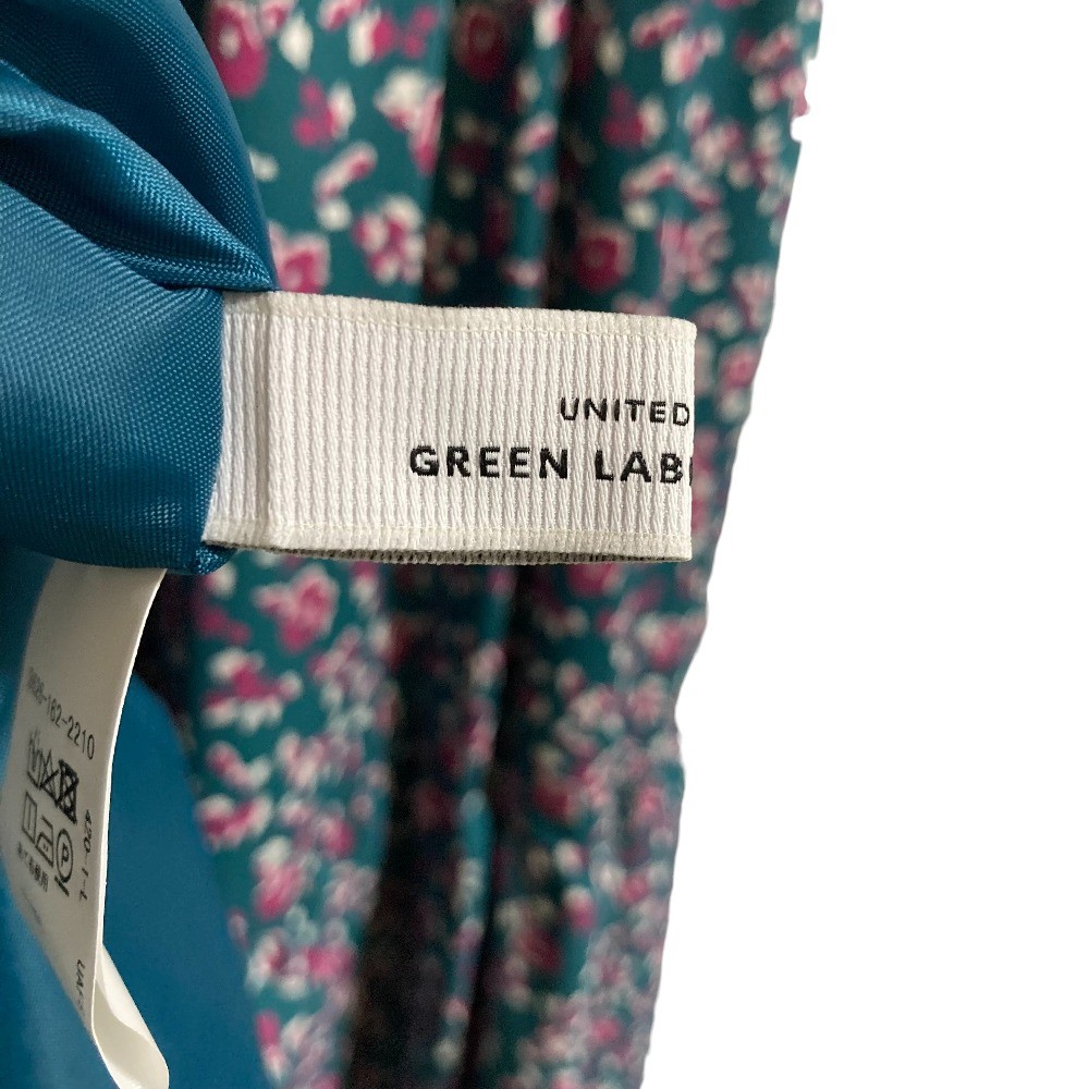 green label relaxing United Arrows Flower Tiered Dress, Green Women USED