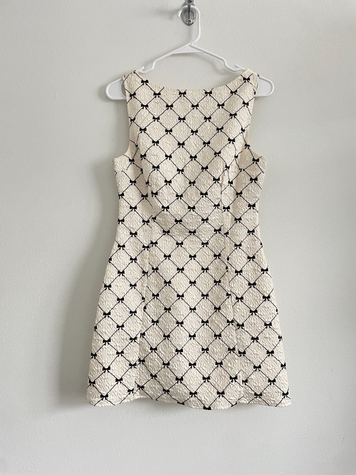 Sofie the Label Dress Women S Fit & Flare Cream Black Bow Hepburn Cocktail