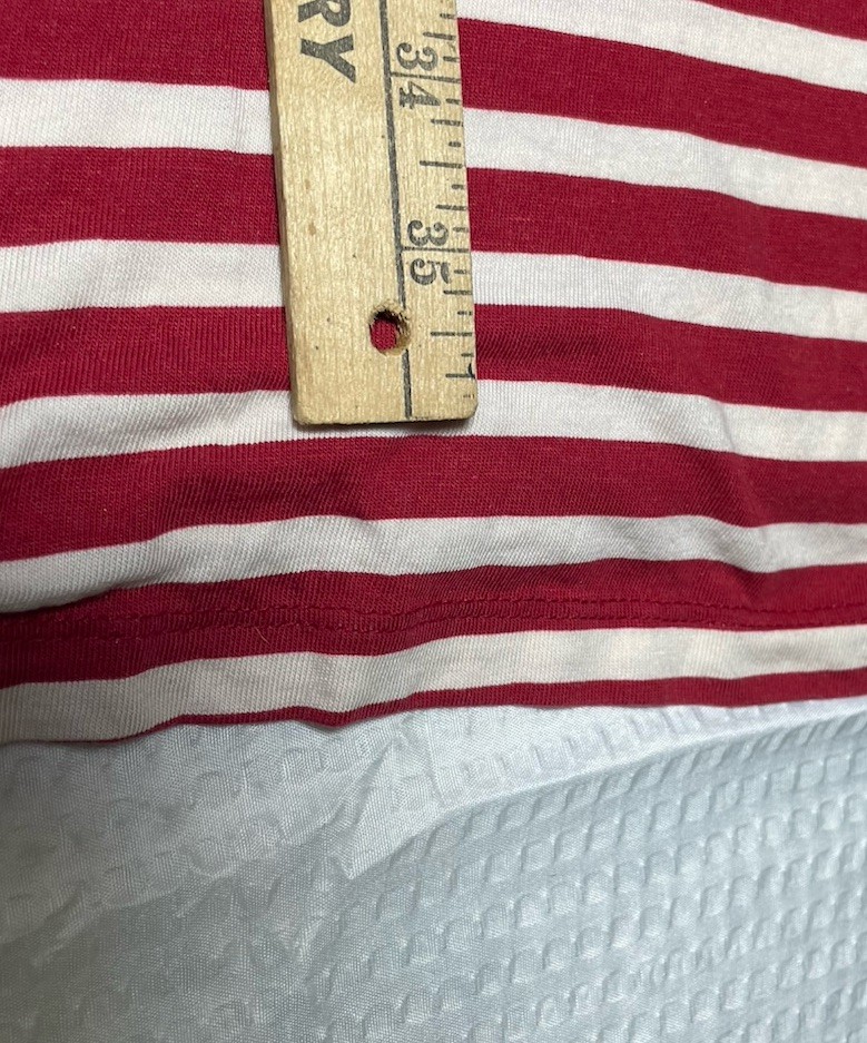 Gudrun Sjoden Small Made In Bulgaria Dress Red And White Striped Tank Dress