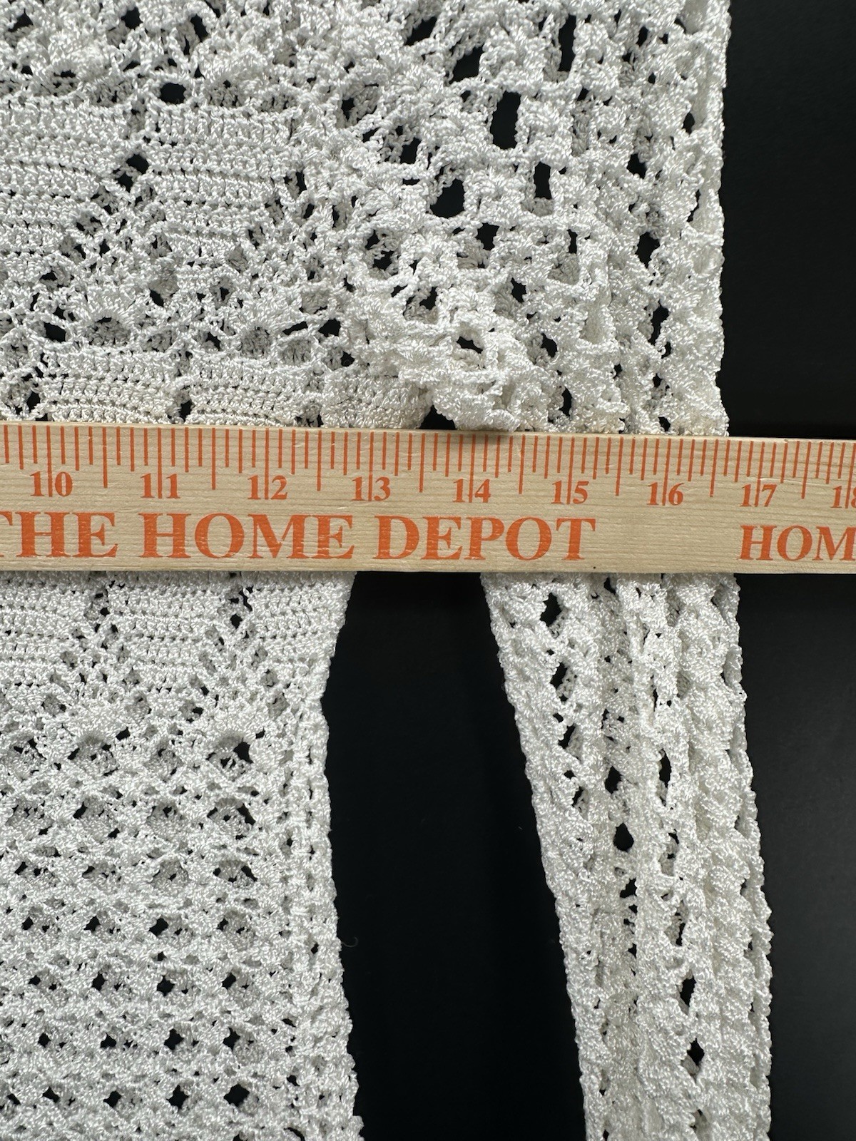 BCBG MaxAzria White Crochet Open Knit Boho Sweater S Beach Cardigan HH59