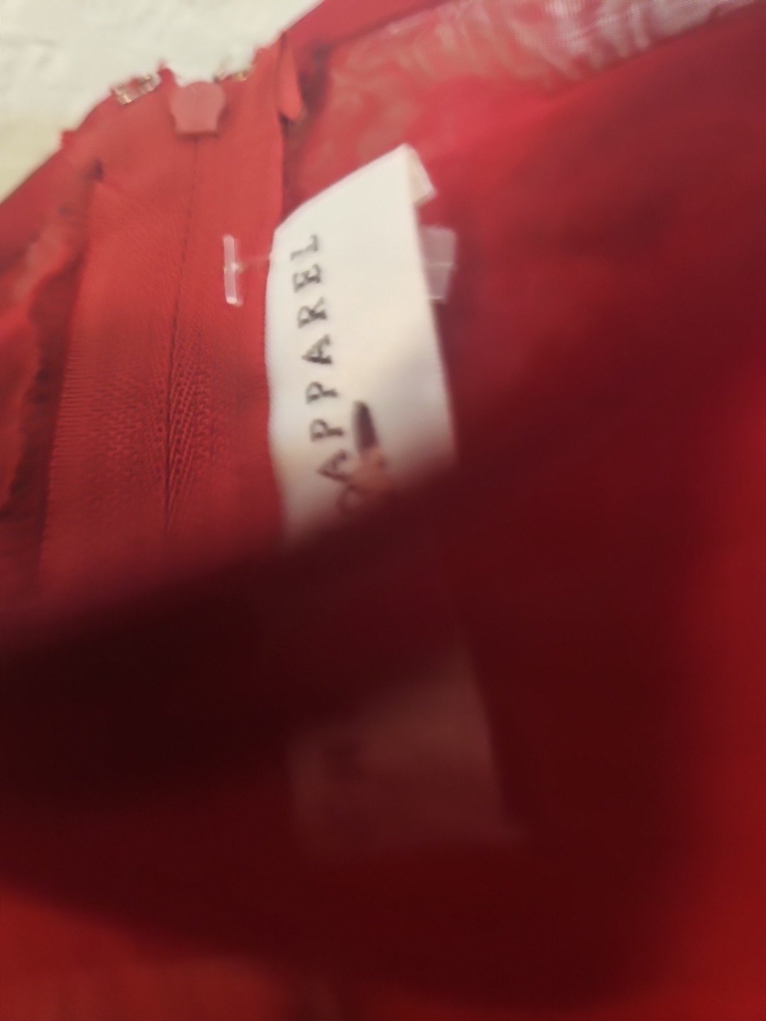 Cherish Apparel womens red satin formal dress size 16 Polyester