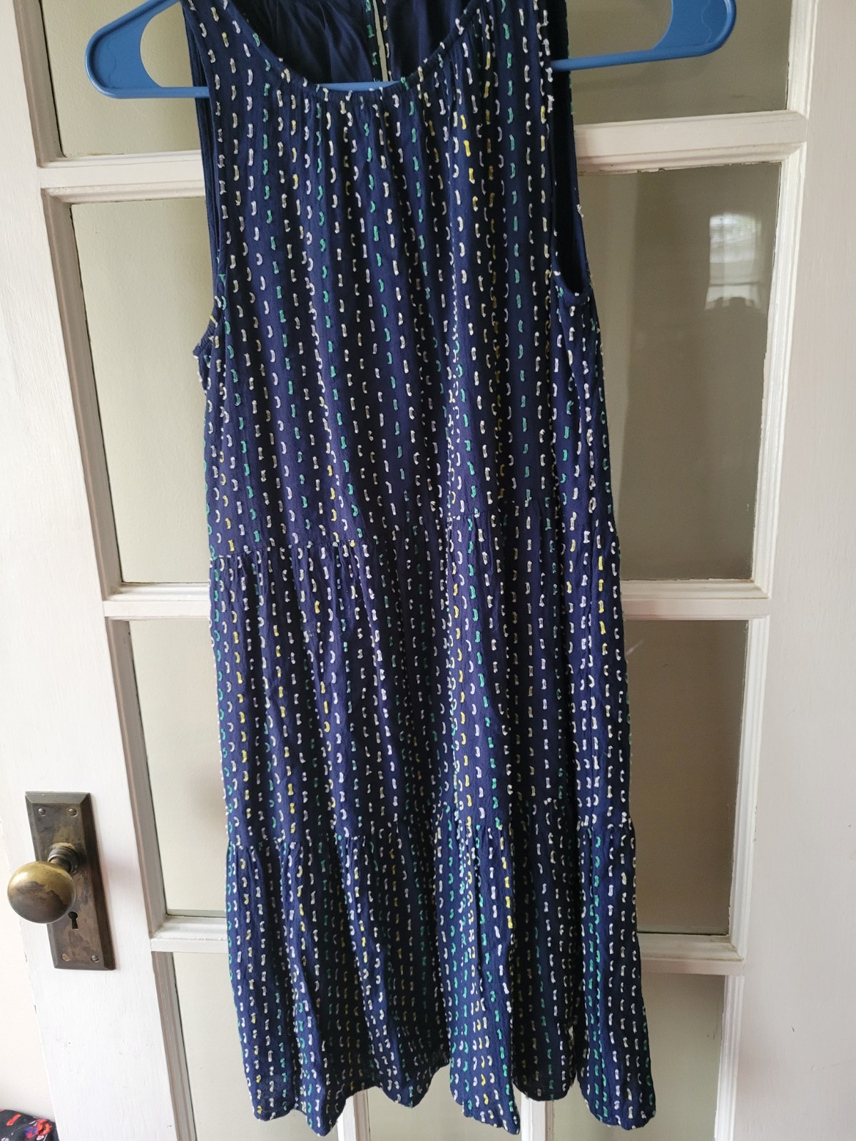 LOFT Straight Sundress Women XSP Pullover Lined Blue Casual Picnic Beach Outdoor