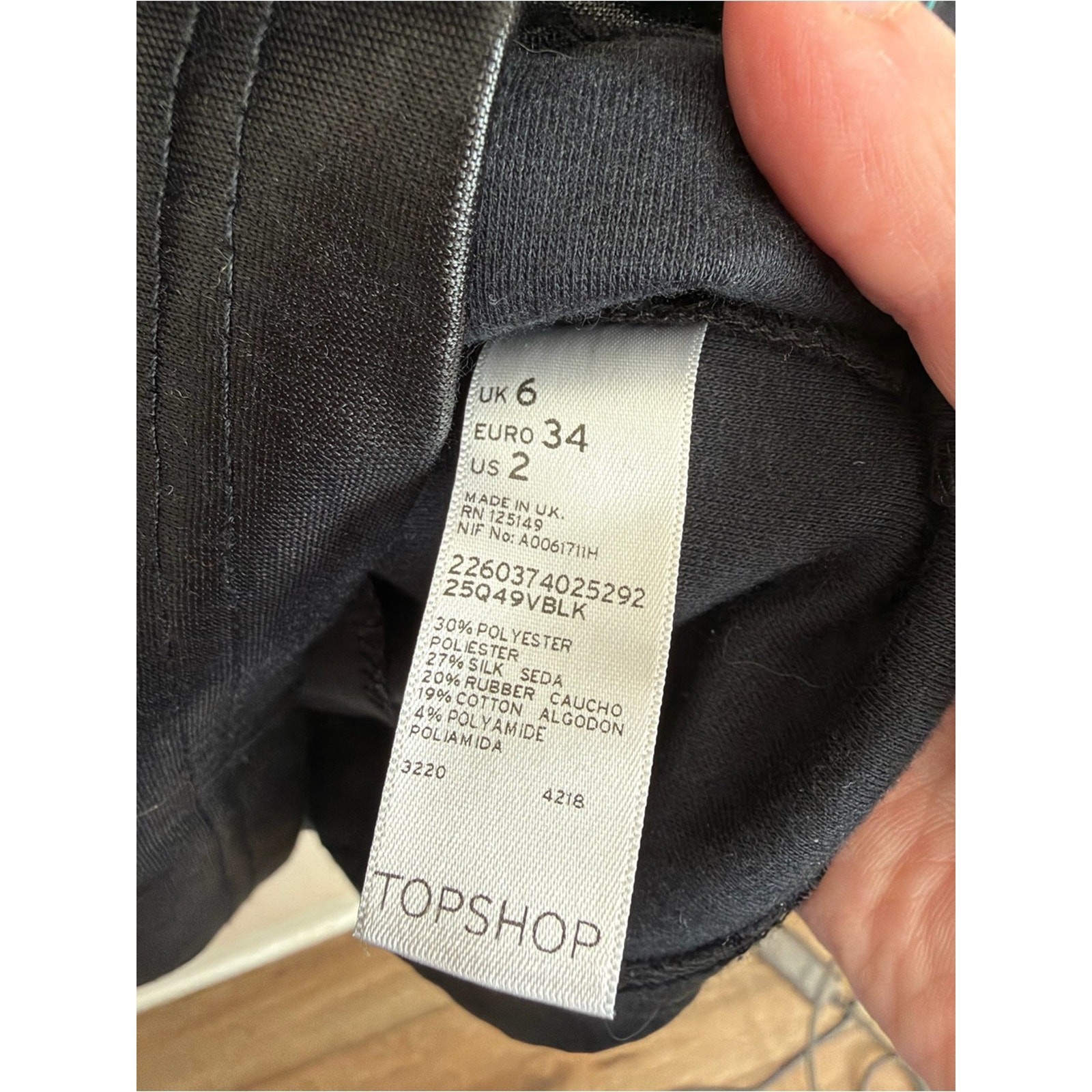 Topshop Unique Faux Leather Silk Sleeve Mini Dress UK 6 US 2 Zip Goth Punk Flaws