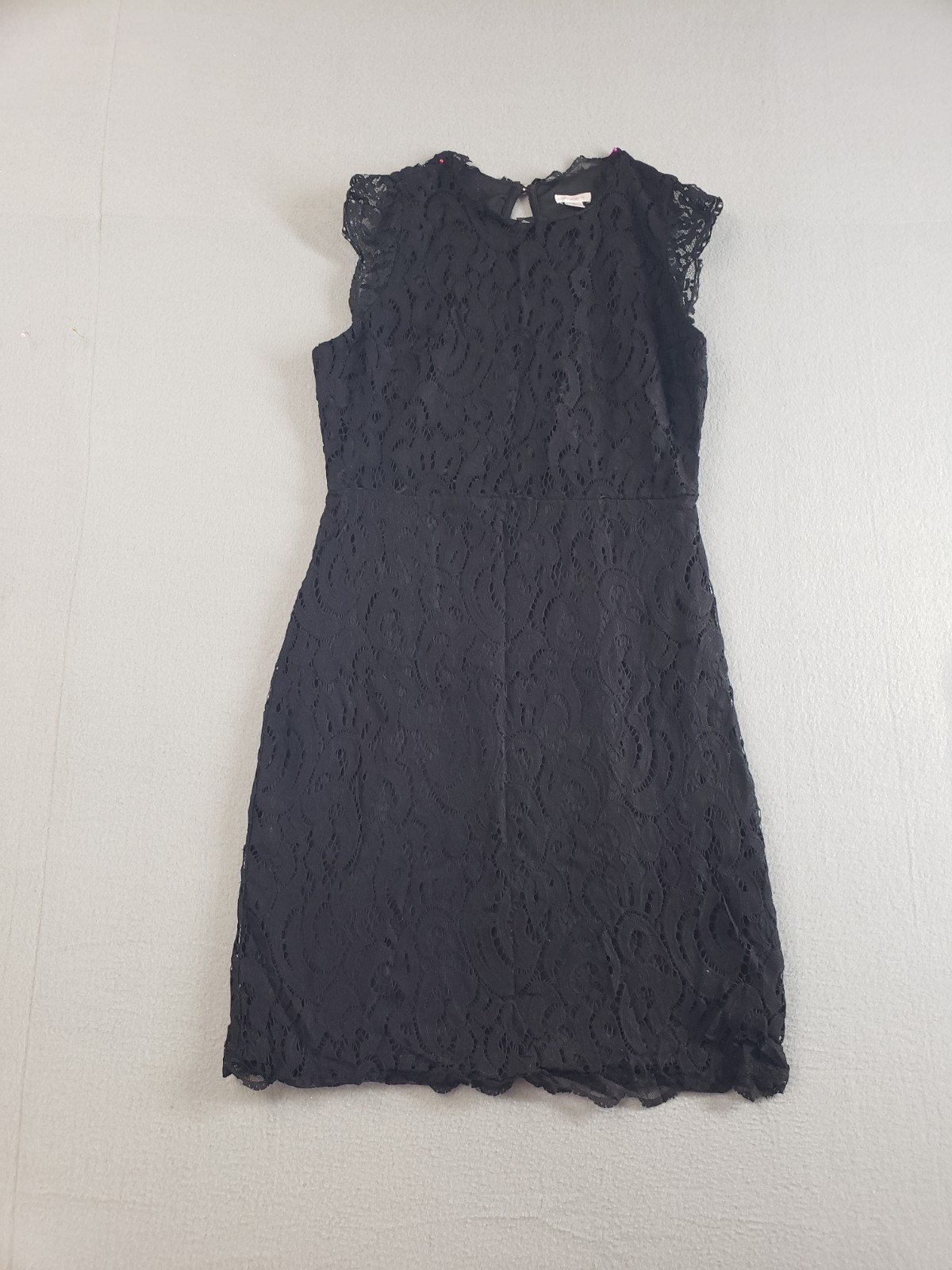 Xhilaration Women Sheath Dress L Black Lace Sleeveless Elegant Party Event Wear