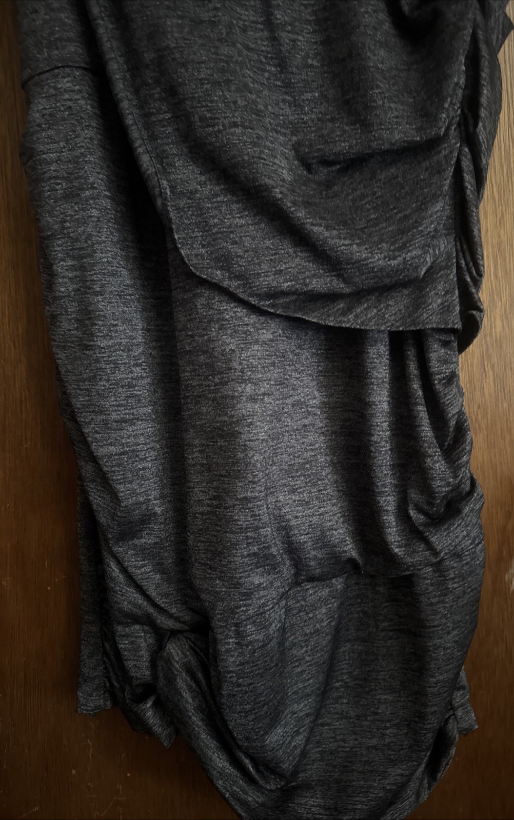 MM COUTURE by MISS ME Charcoal Gray Dress Size Large Sexy Bodycon Marled NWT