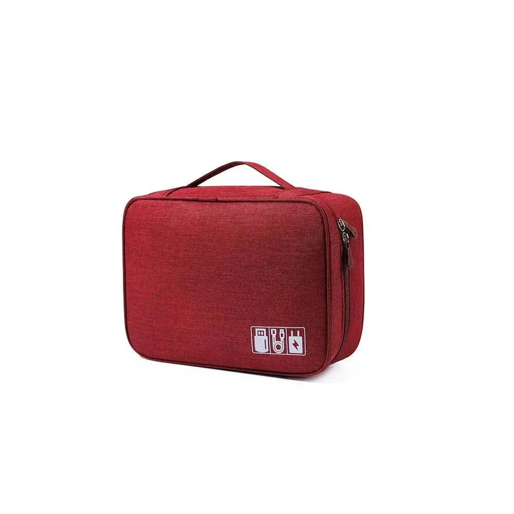 Portable Digital Storage Bag USB Gadget Waterproof Cable Organizer Pouch