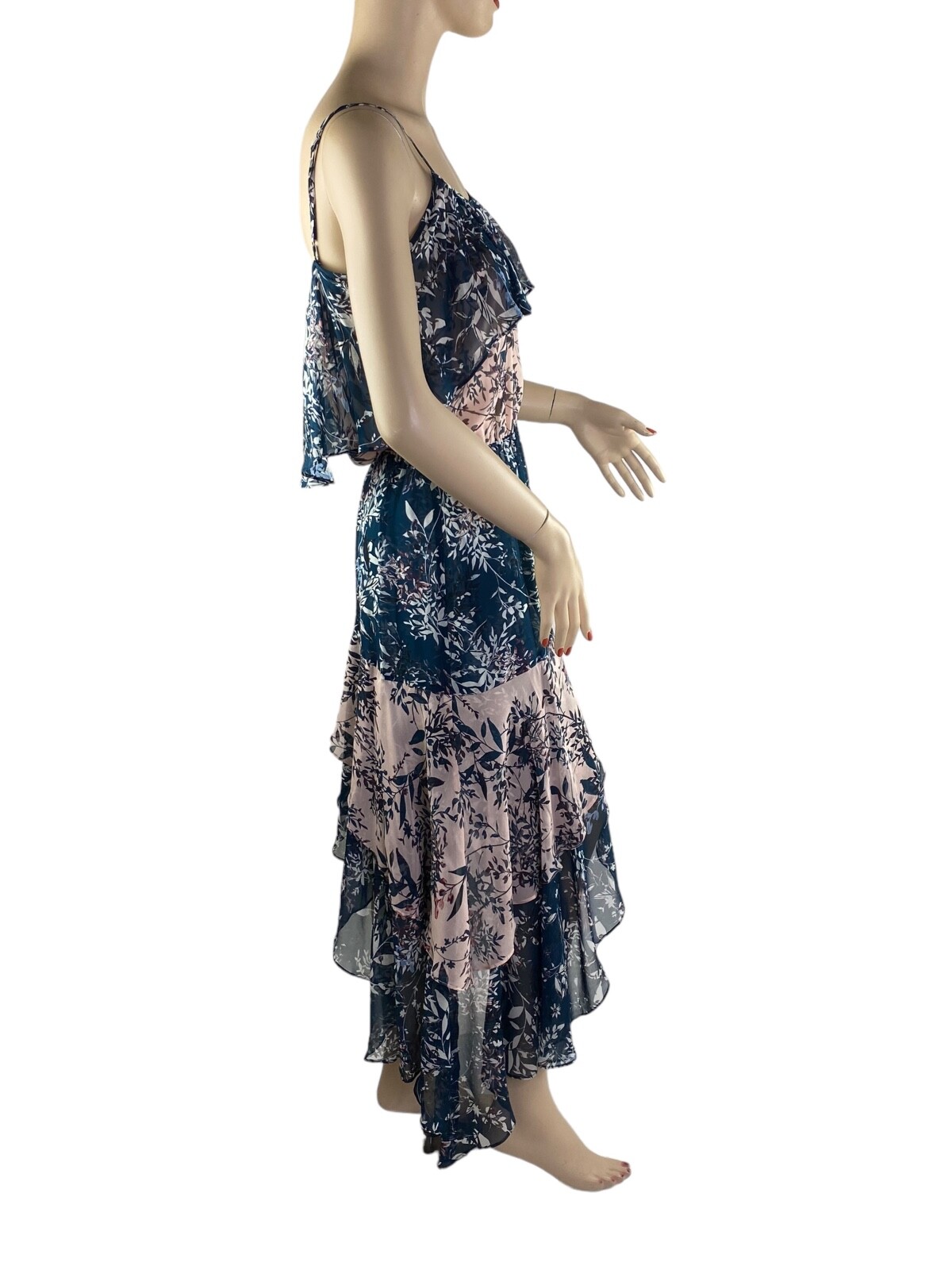 NWT $348 PARKER Silk Dress Boho Chic Festival Coquette Midi to Maxi XS