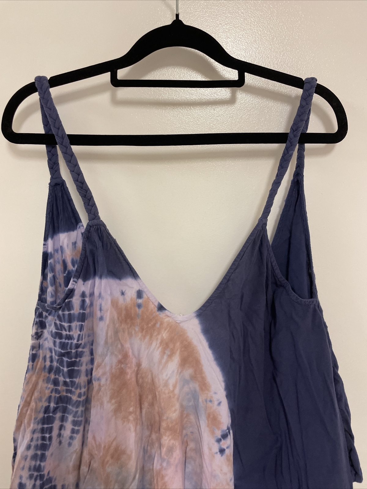 TIGERLILY Tye Die Blue Boho Summer Singlet Dress Size S B21