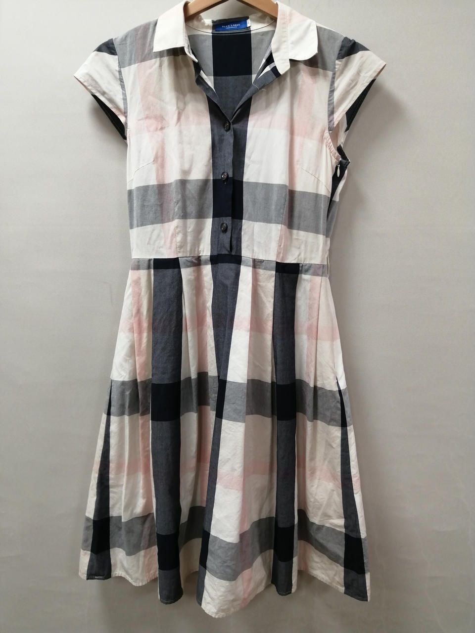 BLUE LABEL CRESTBRIDGE Check Dress WHT55J51-170-12 Used