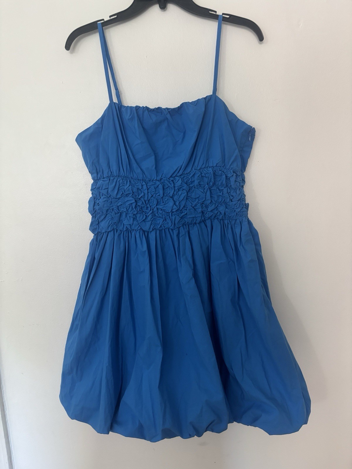 Pinch Blue Bubble Hem Mini Dress | Size Medium | Adjustable Straps NWT Women’s