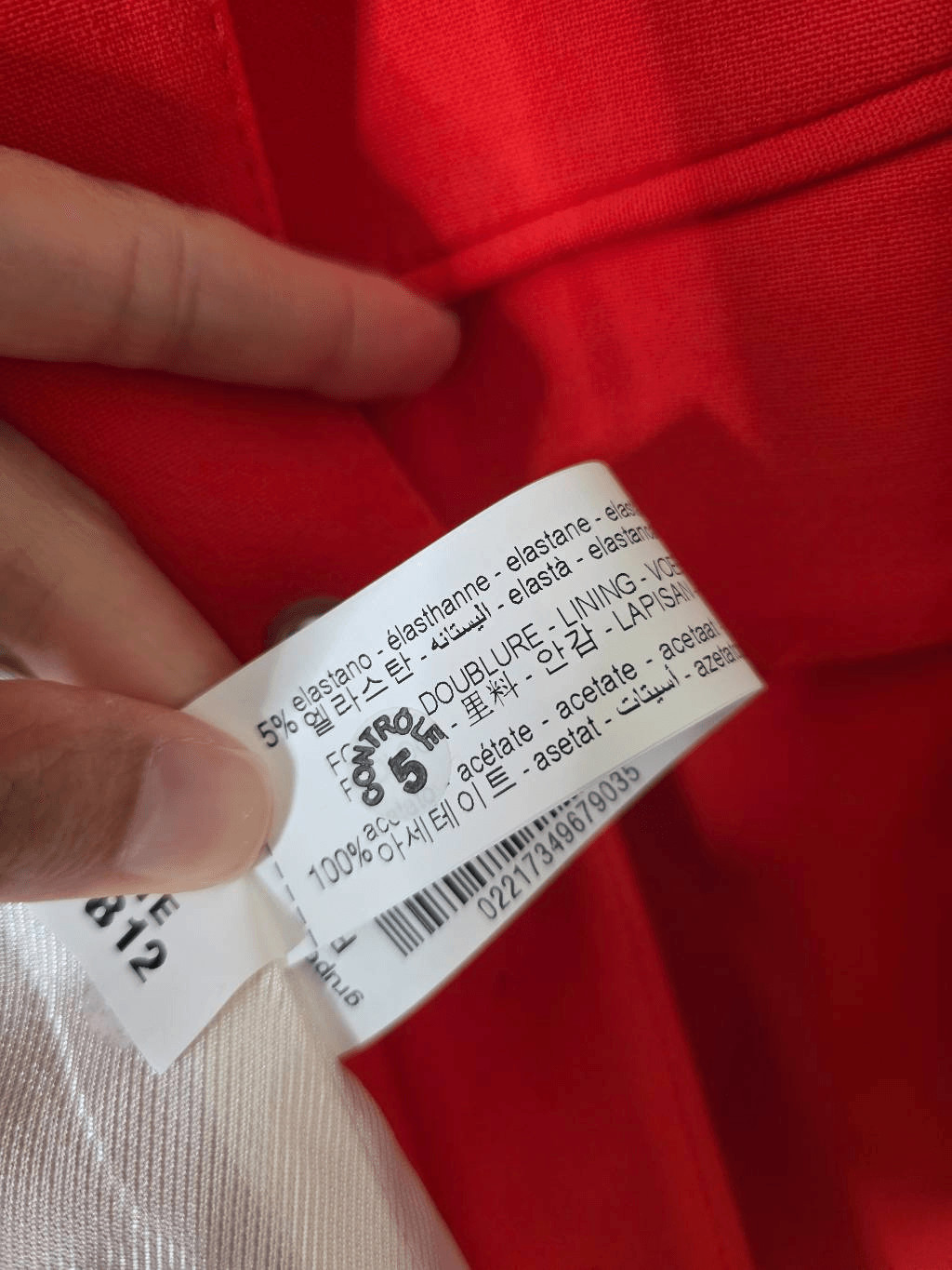 Zara Bold Red Belted Collarless Lined Blazer Dress M