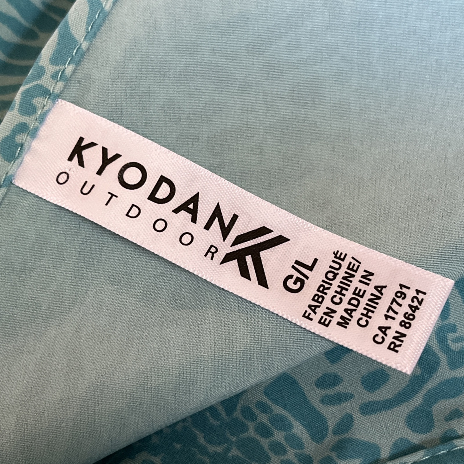 Kyodan Outdoor Collection Sports Drawstring Dress Size L with Shorts Aqua Women