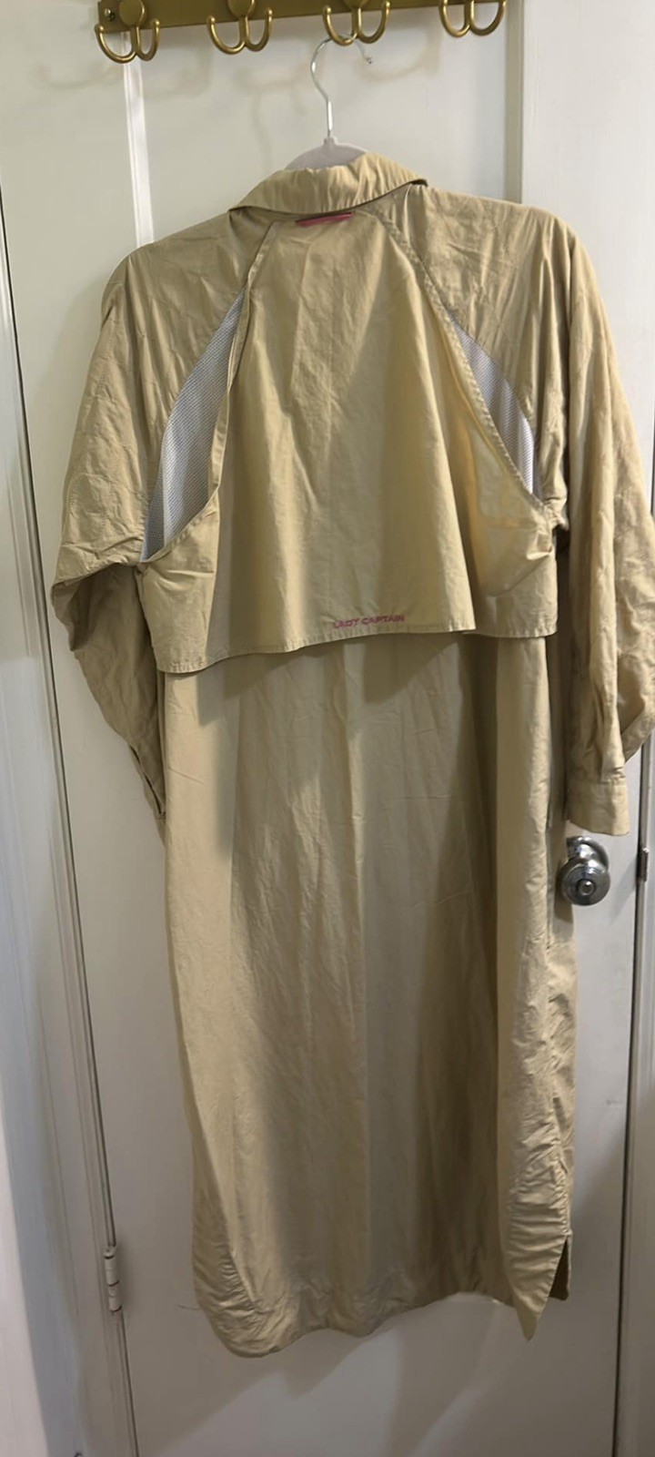 Lady Captain The Captain Tunic, Beige Shirt Dress/Cover Up