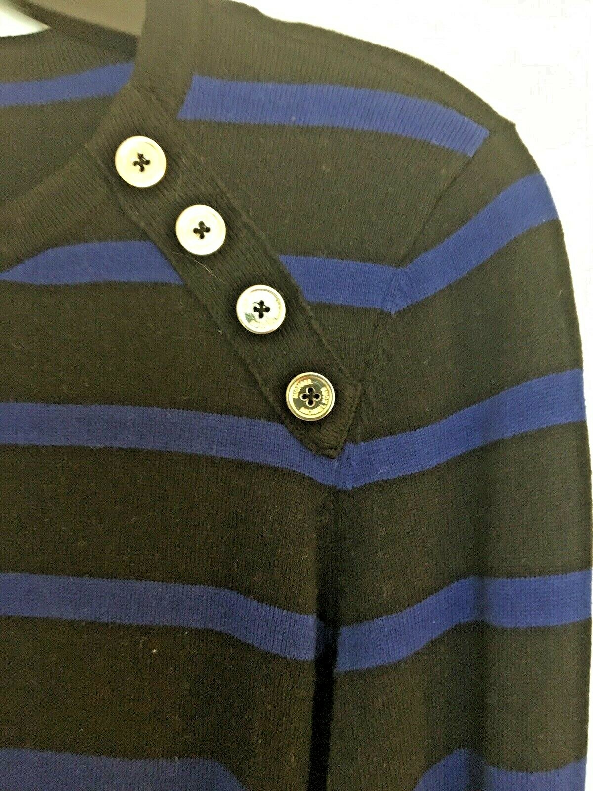 MICHAEL KORS Knit sweater dress Black / Cobalt, Size M