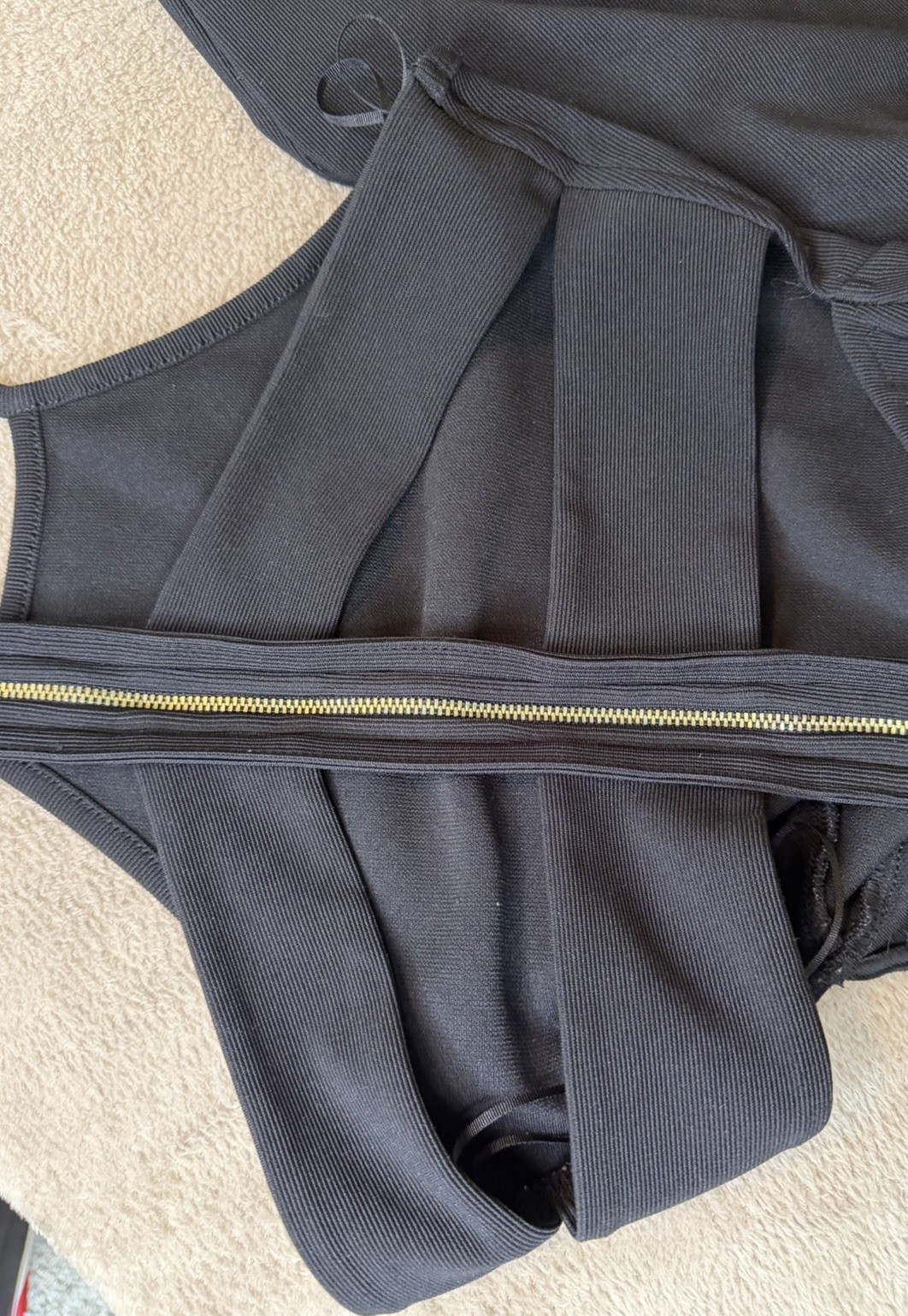 Express Black Halter Neck Sleeveless Stretch Bodycon Pencil Knee Dress Size S