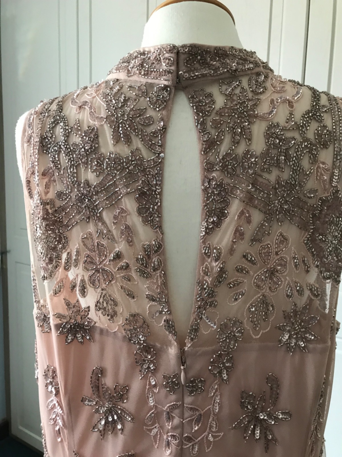 Summer Dress And Jacket by Joanna Hope Bead Embroidered Wedding Formal Size 20