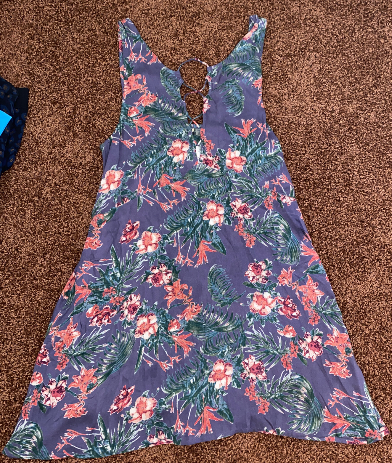 Roxy Floral Print Sundress Women’s Size M Fashion Casual Beach Surfer Girl KG