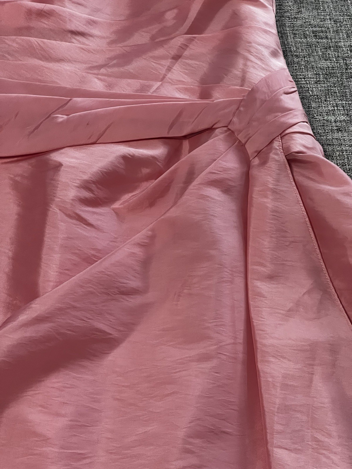 Pink Strapless Prom Dress B2 by B Darlin Size 8 Satin Formal Dress
