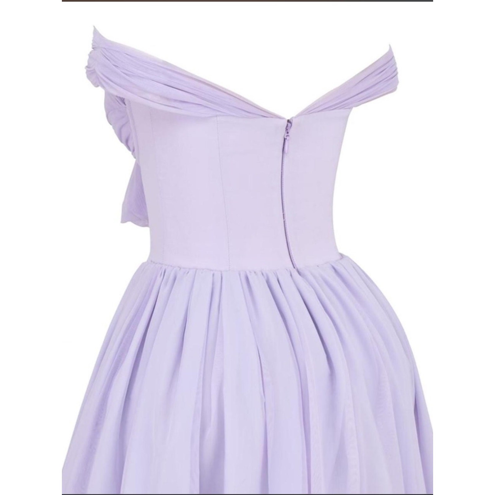 NWOT For Love Bell Lilac Bow Corset Mini Dress Size Small