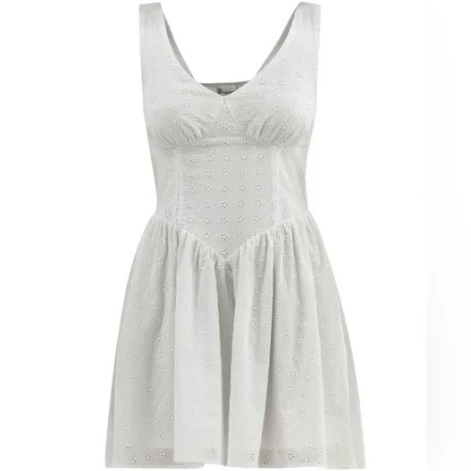 No Boundaries Corset Waist Flair Eyelet Dress – Size XL (16-18)