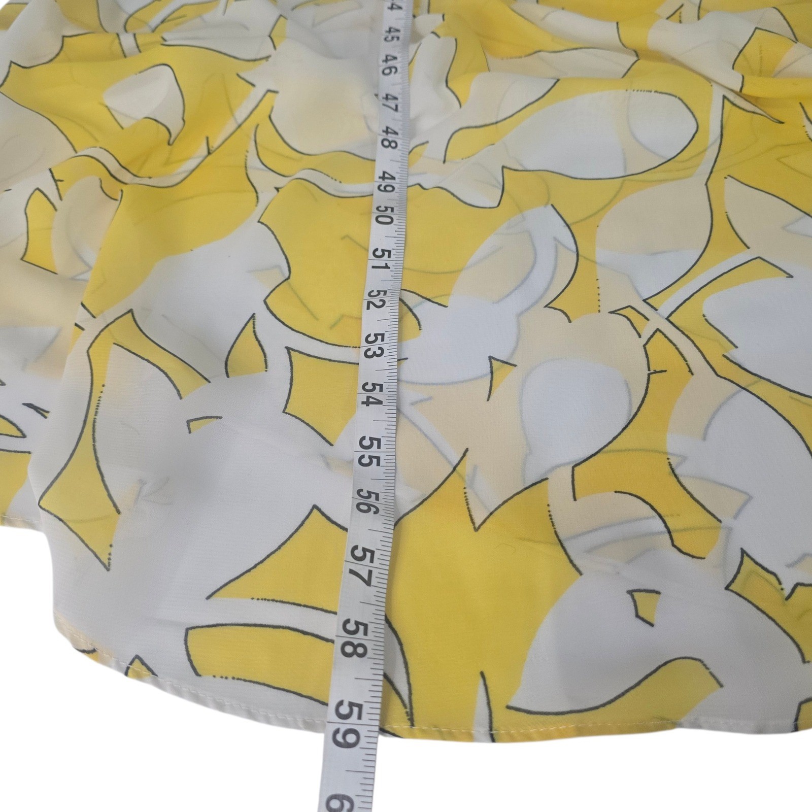 Bisou Bisou Michele Bohbot Yellow Floral Cowl Neck Maxi Dress Size 8 NWT