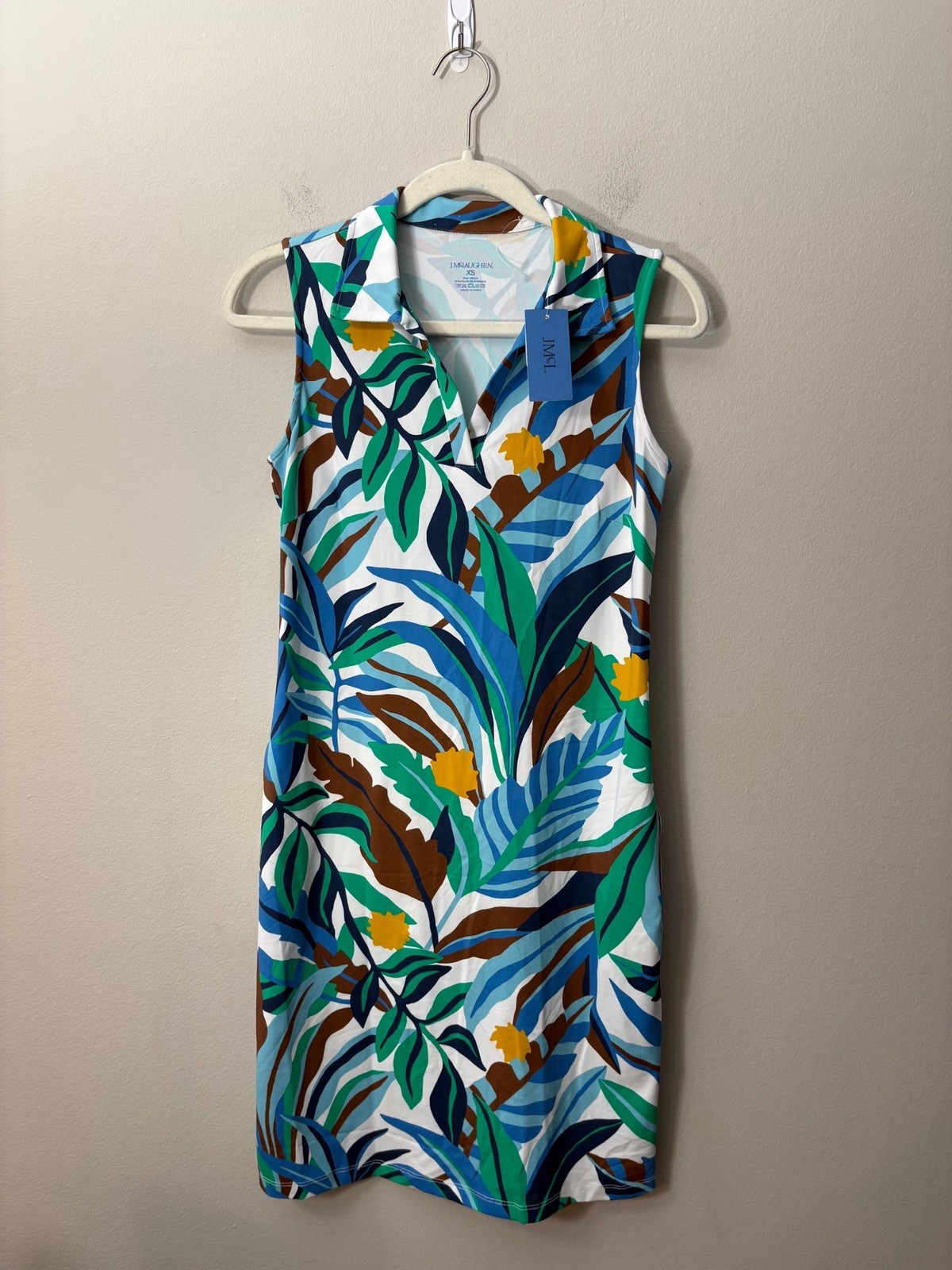 NEW J. McLaughlin Ayla Mini Dress Multi Jungle Jewel Mandarin Sleeveless XS