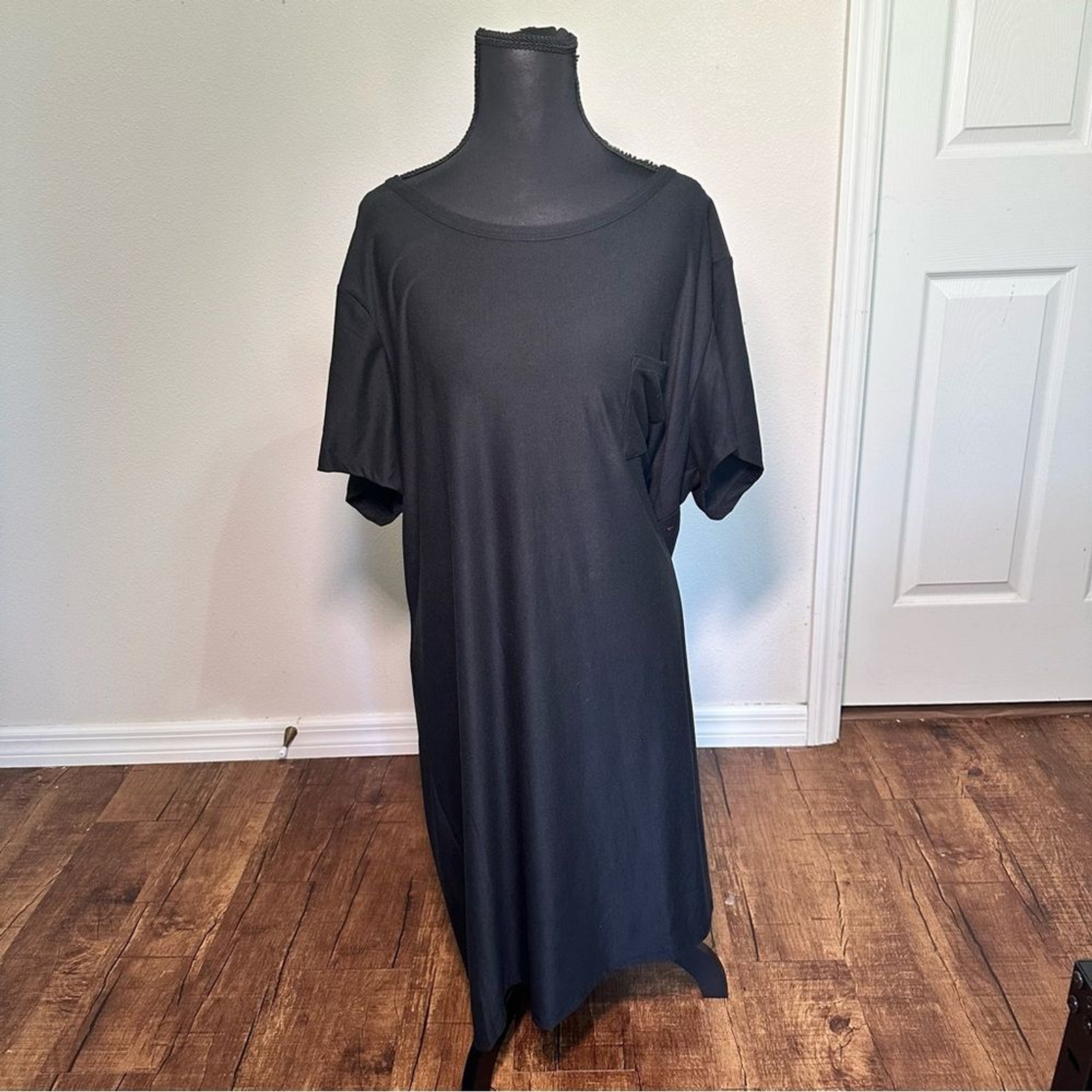 Olive & Oak Black Short Sleeve T-Shirt Dress 3X